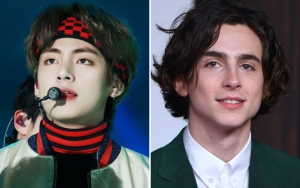 Foto V BTS Dipajang James Corden di Sebelah Timothee Chalamet, Siapa Lebih Ganteng?