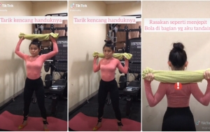 Kain Lap atau Handuk Untuk Latihan Tangan dan Perut