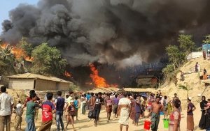 Kamp Pengungsi Rohingya di Bangladesh Terbakar, Ribuan Orang Kehilangan Tempat Tinggal