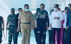 Jokowi Hingga Menhub Tinjau Bandara Lombok Jelang Pelaksanaan MotoGP Mandalika 2022