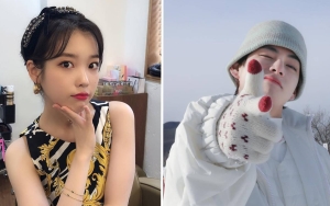 GDA 2022: IU Auto Nyengir Dengar Puisi Pendek V BTS Sebelum Terima Piala