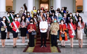 Presiden Jokowi Bertemu Para Puteri Indonesia di Istana Bogor, Bahas Pembangunan IKN
