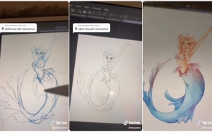 Viral Berkat Ubah Elsa Jadi <i>Mermaid</i>