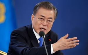 Presiden Korea Selatan Moon Jae-in Serukan Perdamaian dengan Korut Jelang Akhir Masa Jabatannya