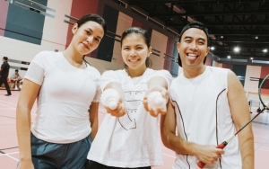 Vidi Aldiano Pamer Momen Main Bulu Tangkis Bareng Raisa dan Greysia Polii