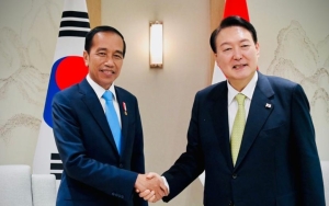 Kepemimpinan Jokowi Dalam Mencoba Selesaikan Masalah Dunia Diapresiasi Presiden Korea Selatan