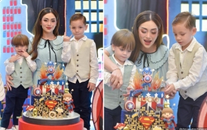 Strong Mom, 10 Potret Celine Evangelista Rayakan Ultah Kedua Putranya Tanpa Stefan William