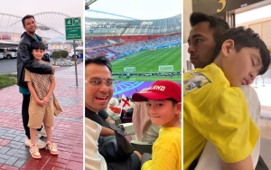 Boys Time, 10 Momen Raffi Ahmad dan Rafathar Happy Nonton Langsung Piala Dunia 2022