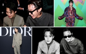 10 Potret Jimin dan J-Hope BTS Hadiri Paris Fashion Week, Style Kontras Curi Fokus