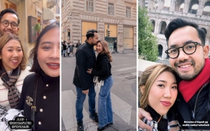 Papasan dengan Prilly Latuconsina, 10 Potret Bulan Madu Kiky Saputri dan Suami di Italia