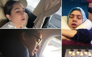 Nagita Slavina dan 7 Artis Ini Tetap Cantik Saat Tidur Sambil Mangap