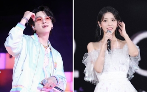 Gaya Cowok Bumi Simpel, Harga Outfit Suga BTS Kunjungi IU's Palette Susah Dikembari