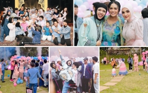 Lenggogeni Faruk Super Antusias, 10 Potret Seru Gender Reveal Aurel Bersama Gen Halilintar