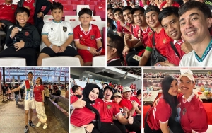 Thariq Halilintar Bareng Rombongan, Intip 10 Potret Artis Nonton Pertandingan Indonesia Vs Argentina