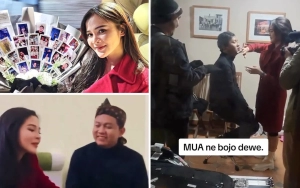 7 Momen Bella Bonita Dampingi Denny Caknan Manggung, Bak Jadi MUA Dadakan Suami
