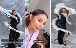 7 Momen Prilly Latuconsina Pakai Kostum Aesthetic Dari Sedotan dan Kain Perca, Siap Join JFC