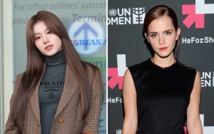 2 Dewi Bersatu, Sana TWICE Pose Bareng Emma Watson di Milan Fashion Week 2024