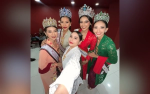 Prilly Latuconsina Curcol Tinggi Badan kala Foto Bareng Puteri Indonesia di Hari Kebaya