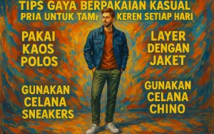 Tips Gaya Berpakaian Kasual Pria untuk Tampil Keren Setiap Hari