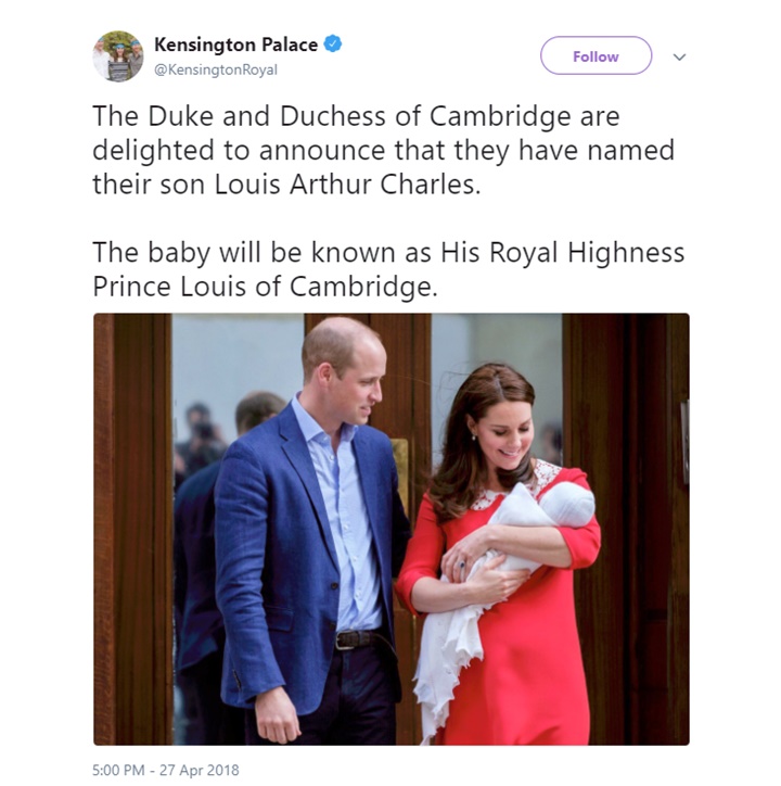 nama anak ketiga kate-william