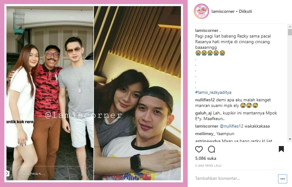 Rezky Aditya Dikira Mantan Elly Sugigi