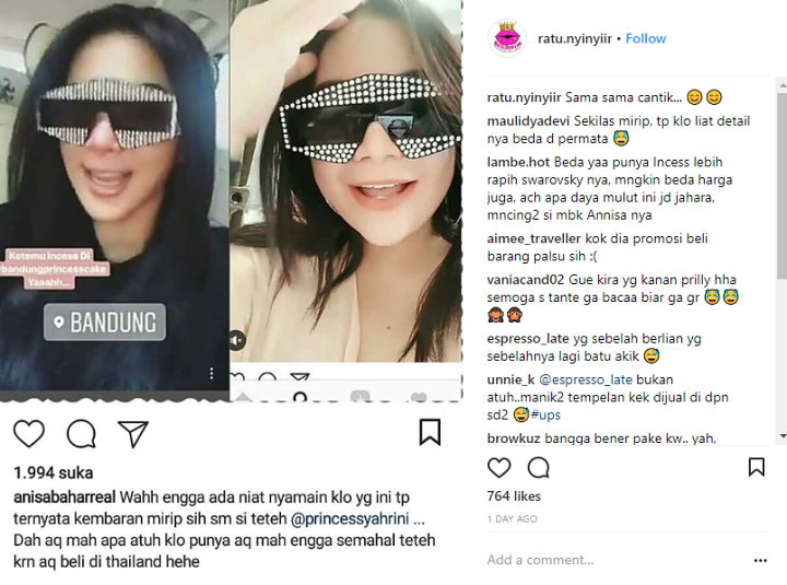 Annisa Bahar Tiru Syahrini