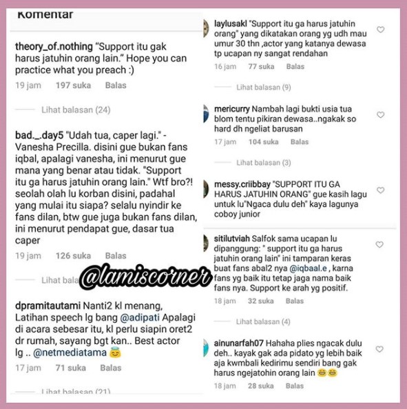 Komentar Pedas Netter Terkait Ucapan Terima Kasih Adipati Dolken di \'Indonesian Choice Awards 5.0\'