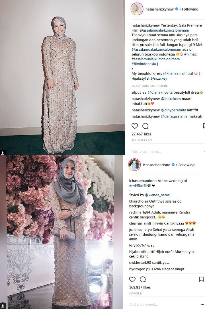 Natasha Rizki dan Alyssa Soebandono Kenakan Baju Sama