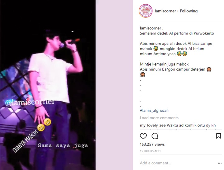Beredar Video Al Ghazali Diduga Mabuk Saat Manggung di Purwokerto