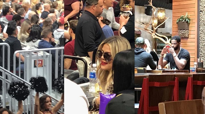 Khloe tonton pertandingan Tristan
