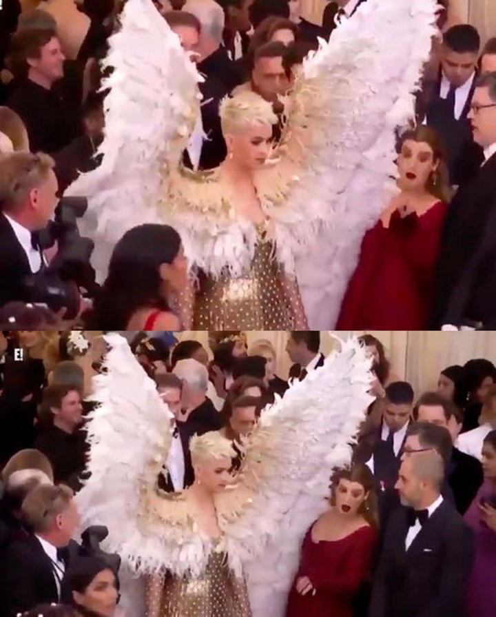 Sayap Katy Perry tabrak orang