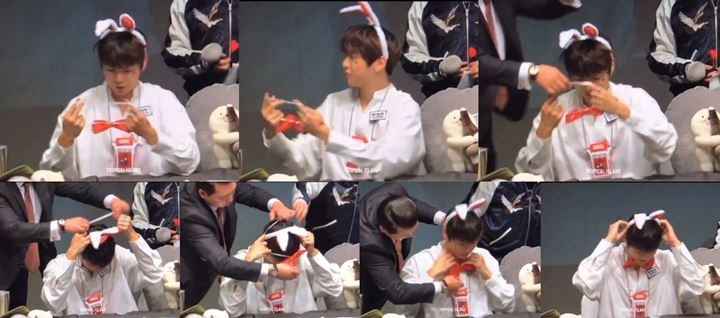 Tingkah Kang Daniel di Fansign