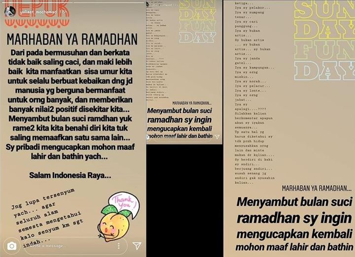 InstaStory Yulai Mochamad