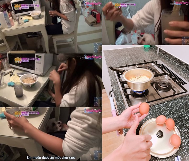 Pakai Dicelup Air Es, Cara Unik Eun Ji A Pink Makan Mie Instan Jadi Sorotan