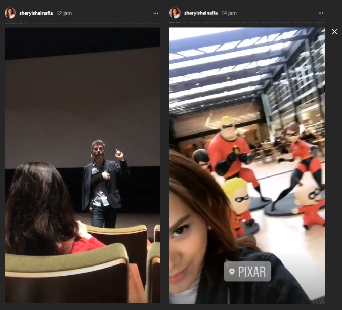 Sheryl Sheinafia Kunjungi Kantor Pixar di San Fransisco
