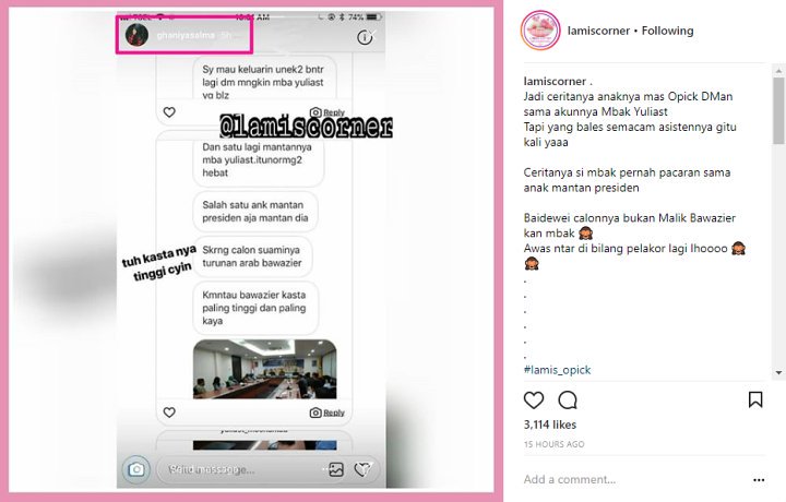 Yulia Mochamad Ngaku Calon Suami Turunan Arab