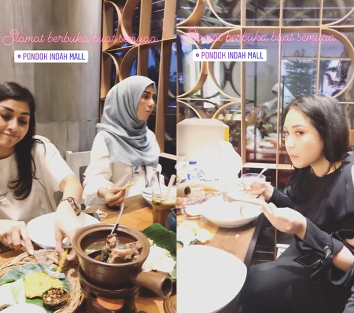 Nagita Buka Puasa Bareng Keluarga Raffi