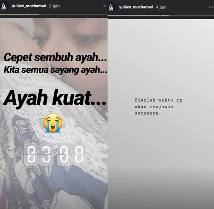 Ayah Yulia Muhammad Sakit