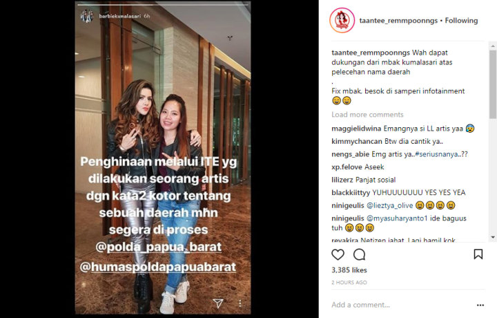 Barbie Kumalasari Laporkan Lucinta Luna
