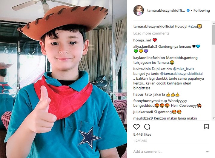 Putra Tamara dan Mike Jadi Koboi