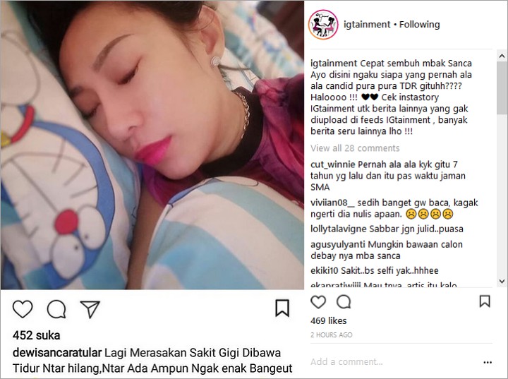 Dewi Sanca Tidur Cantik