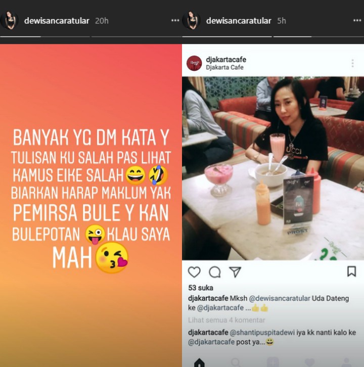 Tulis Curhatan Pakai Bahasa Inggris, Dewi Sanca Bikin Netter Tertawa