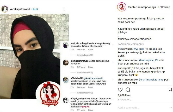 Alis Kartika Putri Disorot