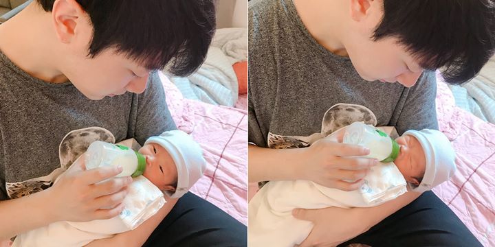 Manisnya Min Hwan Sudah Jadi Ayah