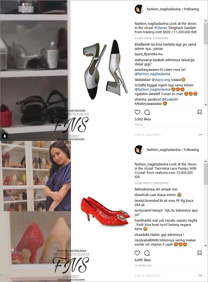 Mulai Terungkap, Harga Sepatu-Sepatu Koleksi Nagita Slavina Kembali Bikin Syok