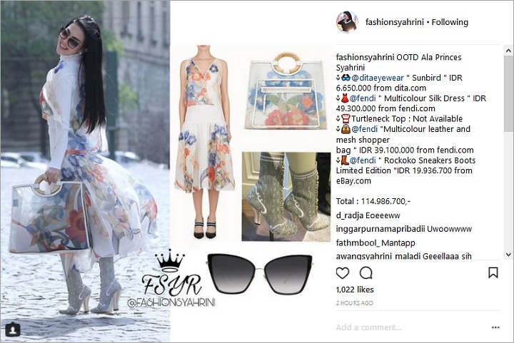 OOTD Syahrini
