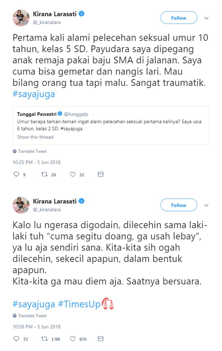 Dukung Via Vallen, Kirana Larasati Ungkap Pelecehan Seksual Pertamanya