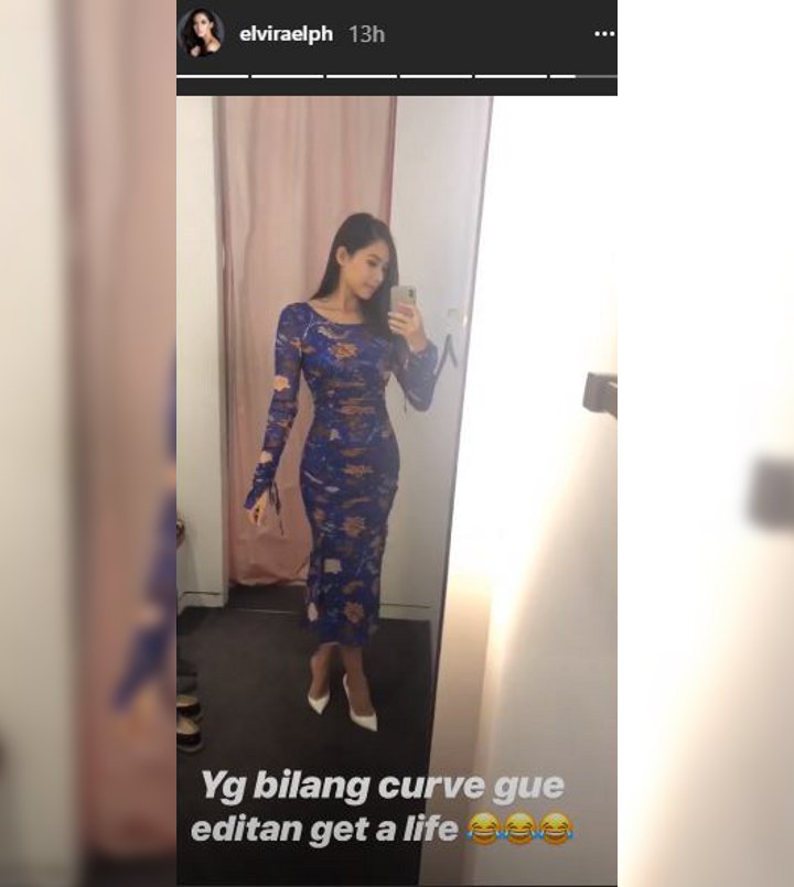 Elvira Devinamira Pakai Baju Ketat Pamer Bodi Seksi, Netter Sebut Hasil Editan