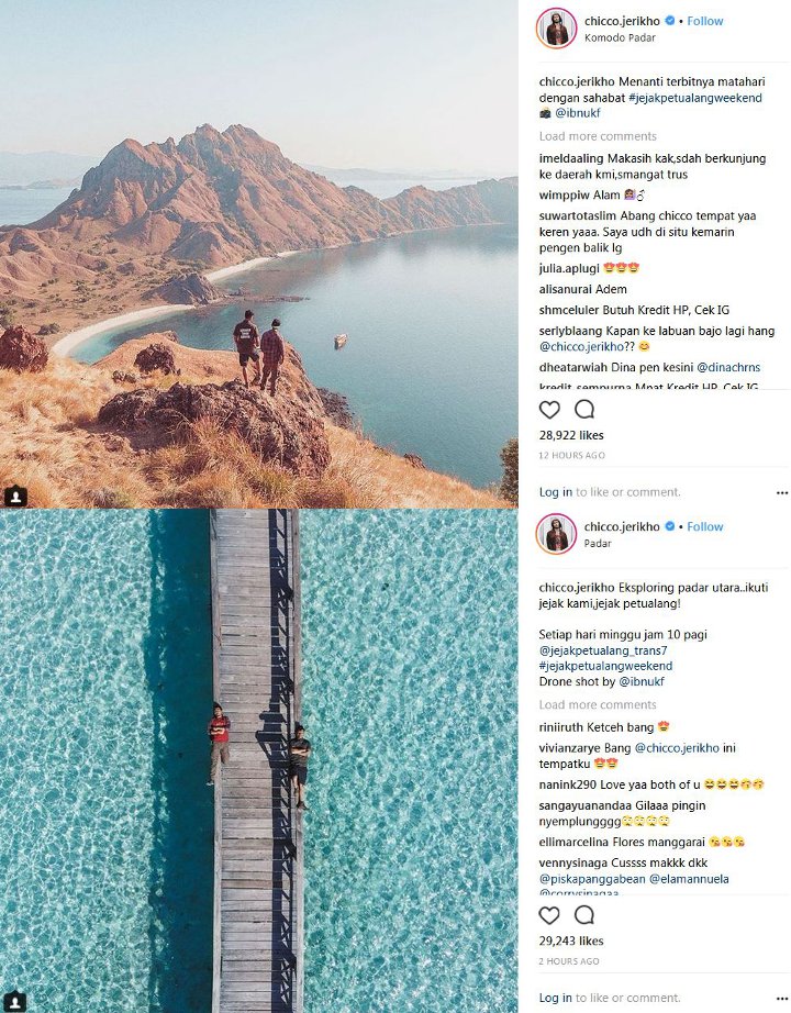 Promosi \'Jejak Petualang\', Chico Jericho Tunjukkan Keindahan Alam Pulau Padar