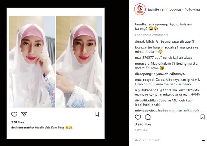 Dewi Sanca Minta Dihalalkan
